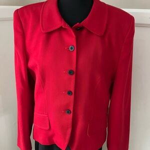 Jones New York Wool Red Women's Jacket